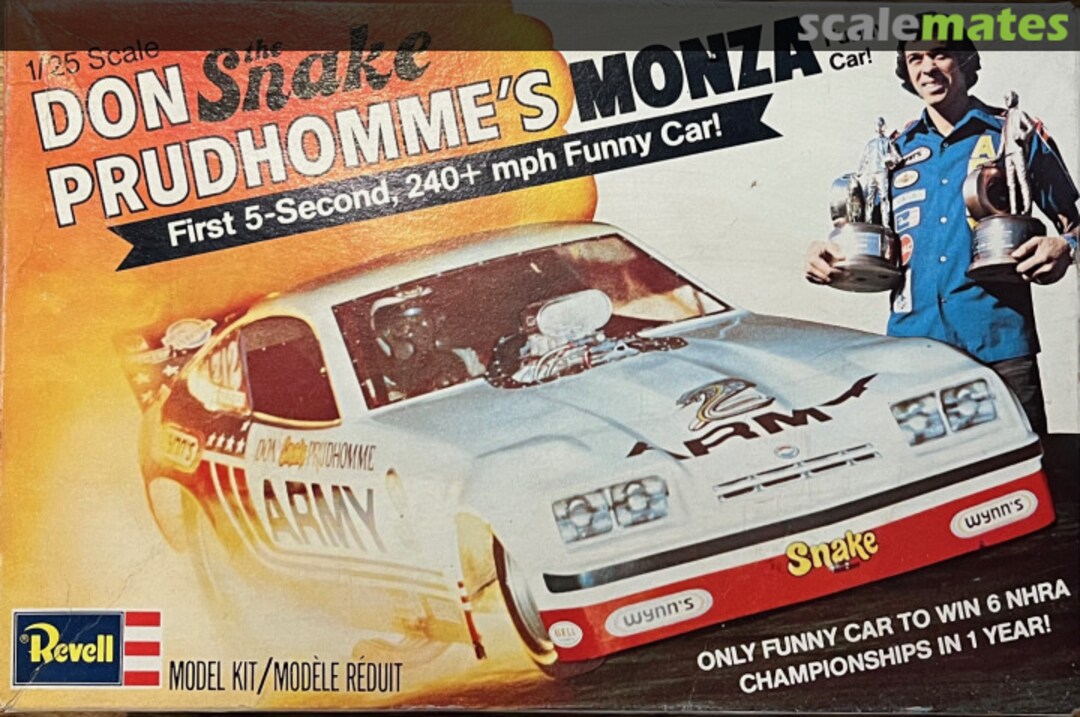 Boxart Don the Snake Prudhomme's Monza Funny Car H-1437 Revell Boxart Don the Snake Prudhomme's Monza Funny Car H-1437 Revell