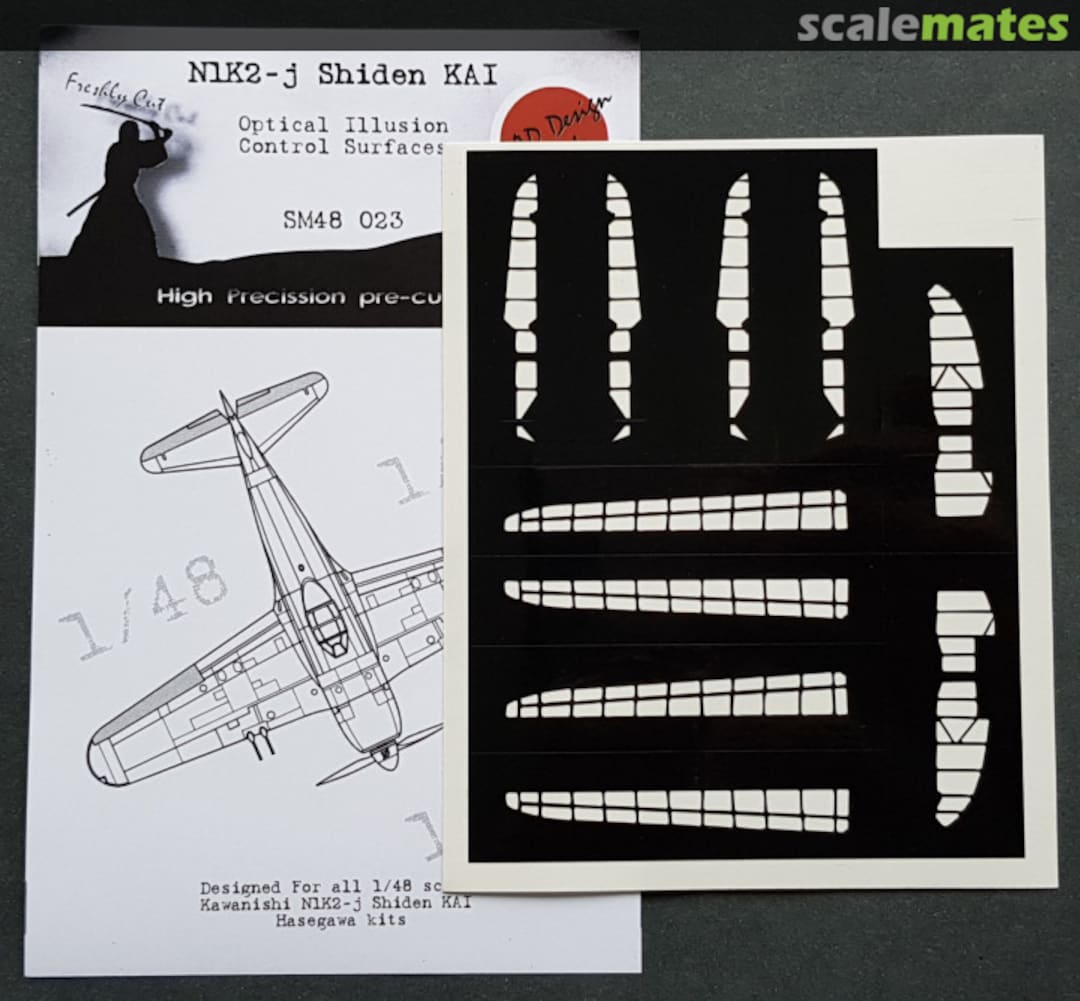 Boxart N1K2-j Shiden KAI - Optical Illusion Control Surfaces SM48023 DEAD Design Models Boxart N1K2-j Shiden KAI - Optical Illusion Control Surfaces SM48023 DEAD Design Models