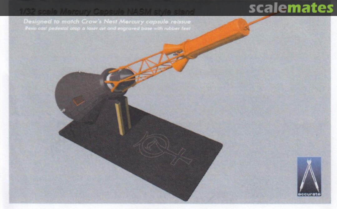 Boxart Mercury Capsule NASM style stand Accurate Models Boxart Mercury Capsule NASM style stand Accurate Models