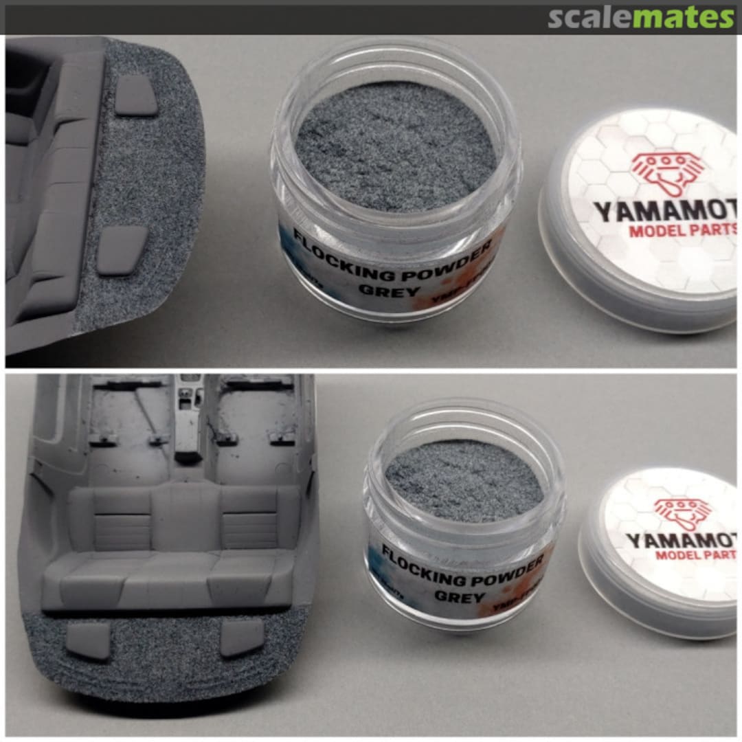 Boxart Flocking Powder Grey YMP-FP004 Yamamoto Model Parts Boxart Flocking Powder Grey YMP-FP004 Yamamoto Model Parts