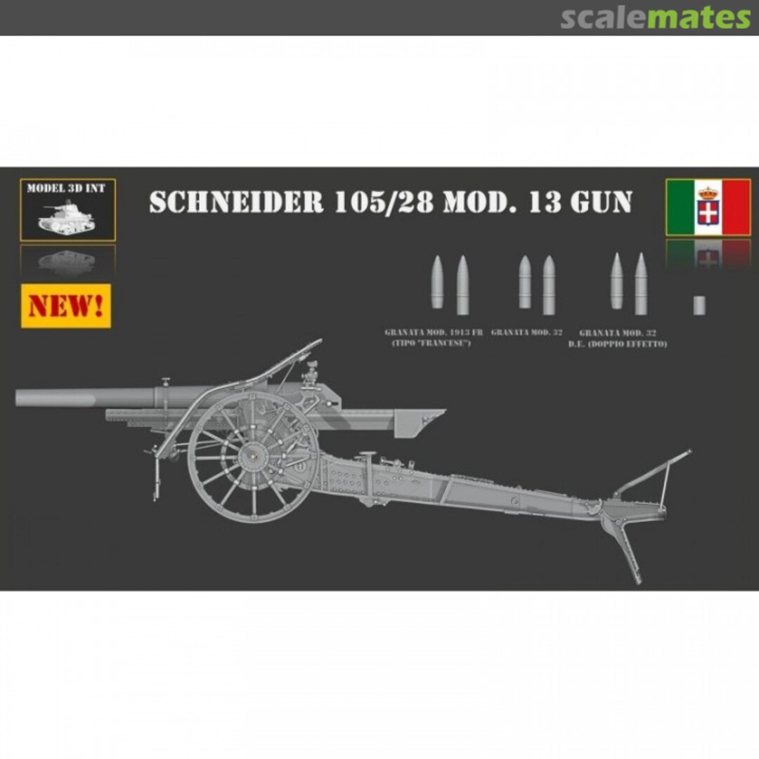 Boxart Schneider 105/28 Mod.13 Gun IT-ART3 MODEL 3D INT Boxart Schneider 105/28 Mod.13 Gun IT-ART3 MODEL 3D INT