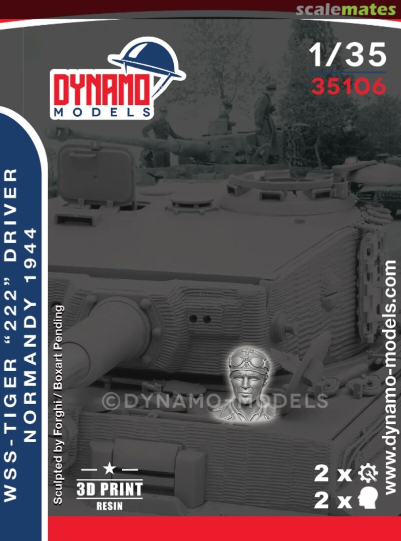 Boxart WSS – Tiger ‘’222‘’ Crew Driver Normandy 1944 35106 Dynamo Models Boxart WSS – Tiger ‘’222‘’ Crew Driver Normandy 1944 35106 Dynamo Models