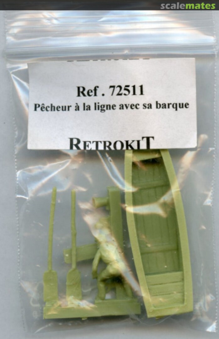 Boxart Pêcheur à la ligne avec sa barque 72511 RetrokiT France Boxart Pêcheur à la ligne avec sa barque 72511 RetrokiT France