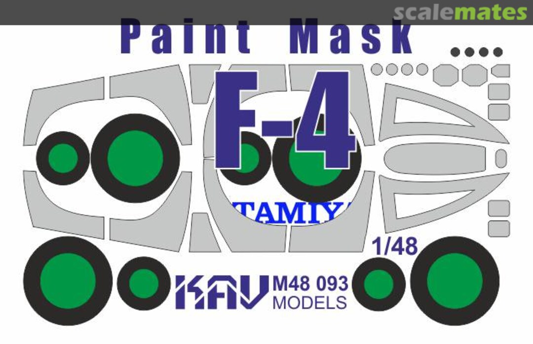 Boxart F-4 paint mask KAV M48 093 KAV models