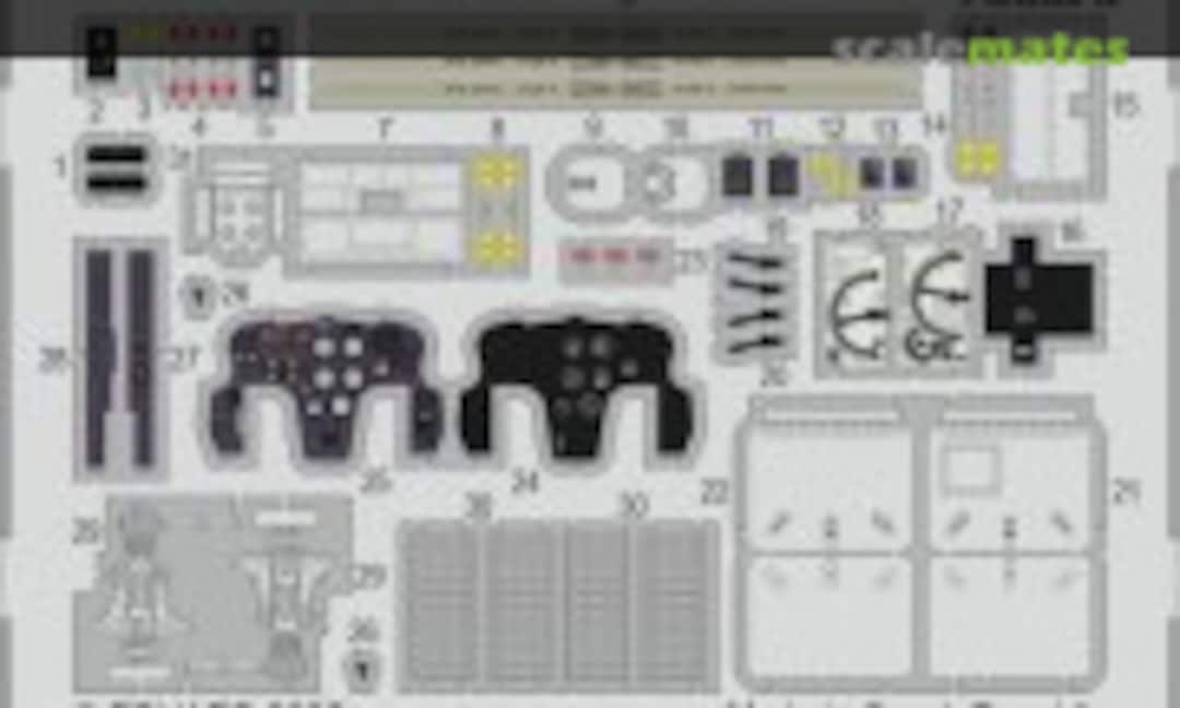 1:48 Henschel Hs 129 B - Cockpit PE Set (Eduard 491560) 491560