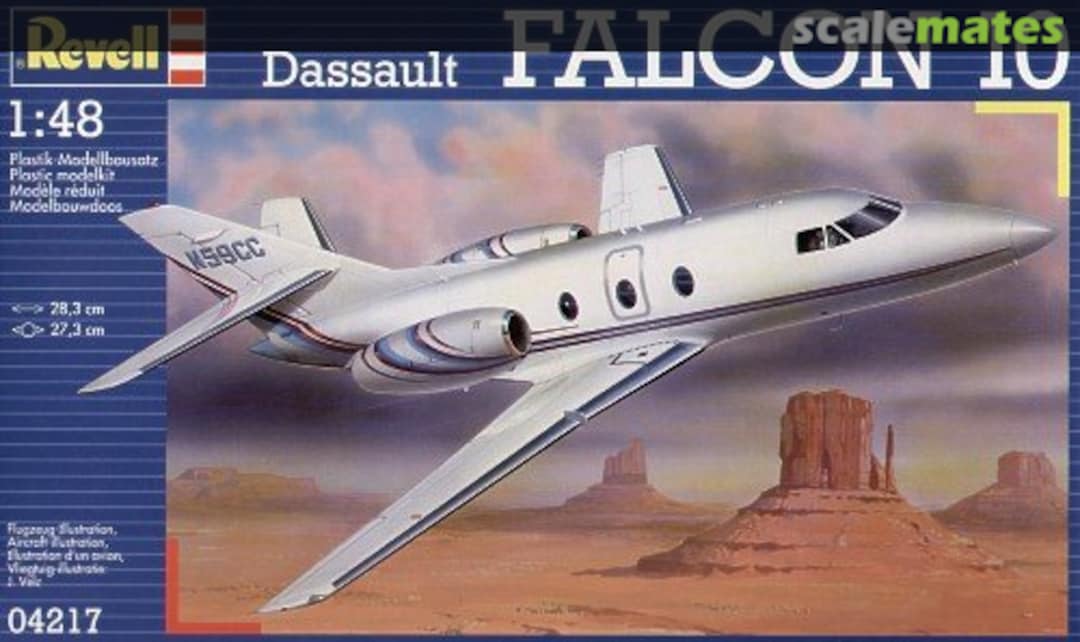 Boxart Dassault Falcon 10 04217 Revell Boxart Dassault Falcon 10 04217 Revell
