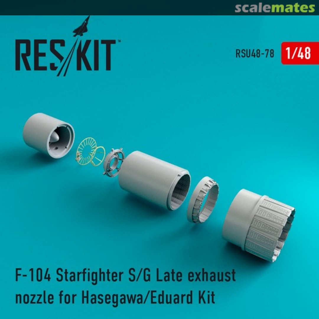 Boxart F-104 Starfighter (S/G late) exhaust nozzle RSU48-0078 ResKit