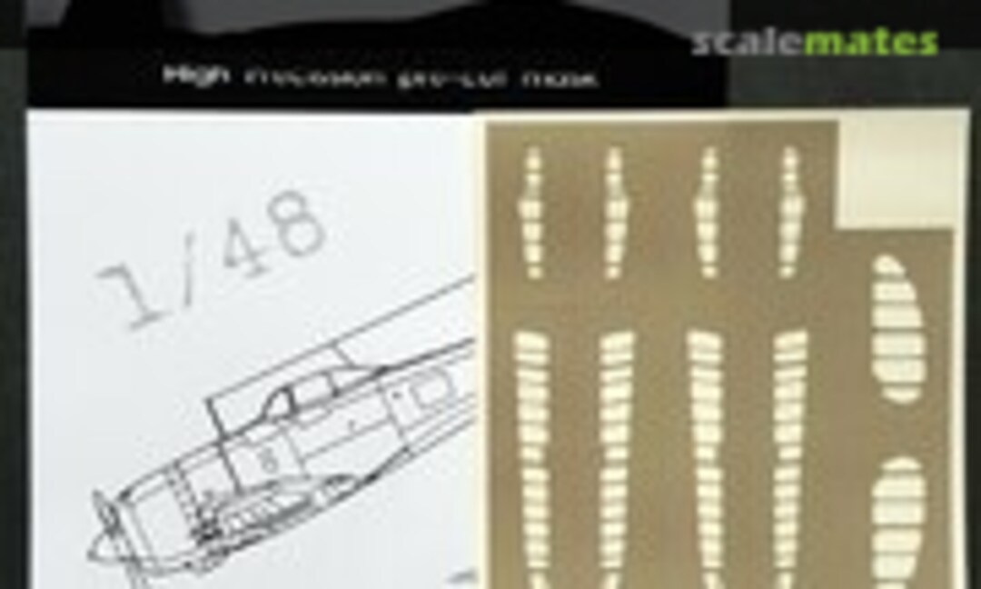 1:48 Nakajima Ki-44 Shoki 3D/optical illusion paint mask for control surfaces (DEAD Design Models SM48024) SM48024