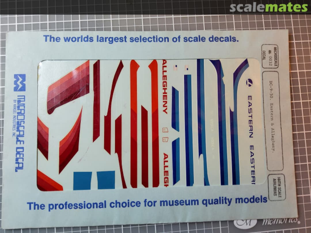 Boxart DC-9-50: Eastern, Allegheny 44-32 Microscale Boxart DC-9-50: Eastern, Allegheny 44-32 Microscale