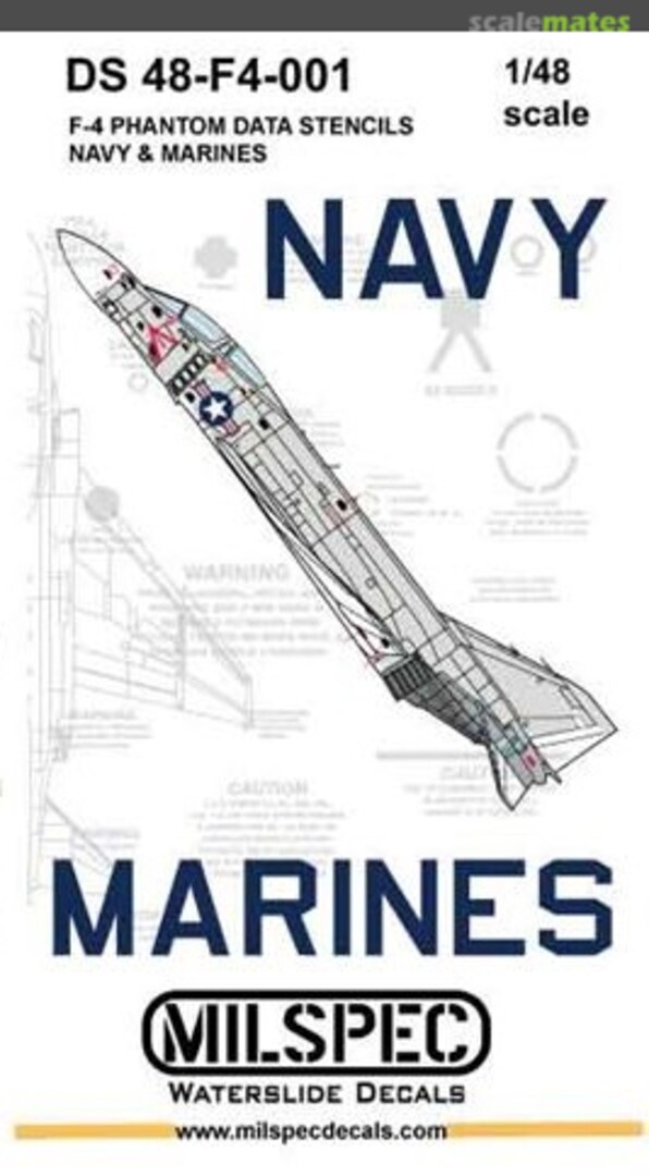 Boxart F-4 Phantom Data Stencils Navy & Marines DS 48-F4-001 Milspec Boxart F-4 Phantom Data Stencils Navy & Marines DS 48-F4-001 Milspec