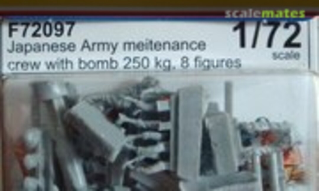 1:72 Japanese Army maintenance crew with 250 kg bomb (8 fig.) (CMK F72097) F72097