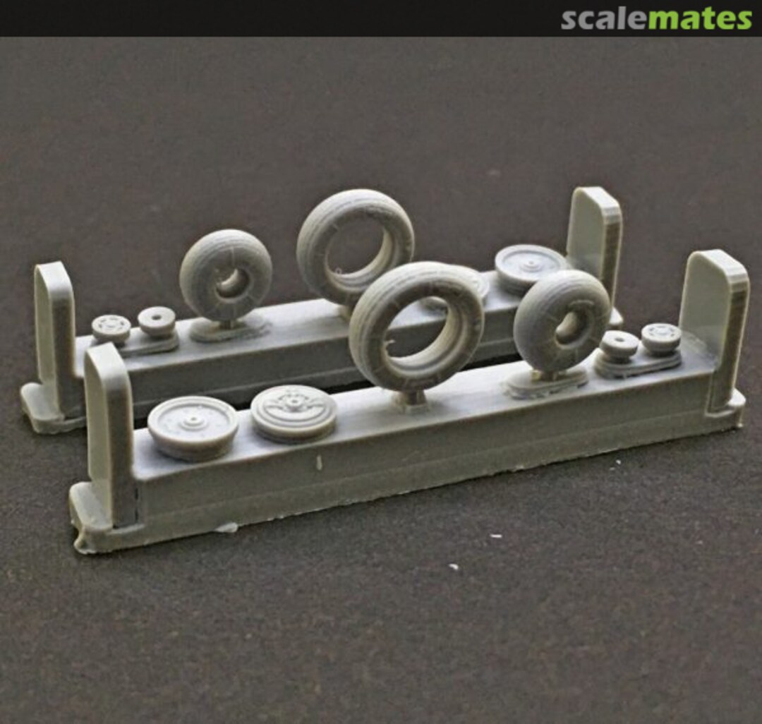 Boxart Wheels and tyres set for Ka-27 Ka-32 Soviet Russian Helicopters – No mask NS72179-a North Star