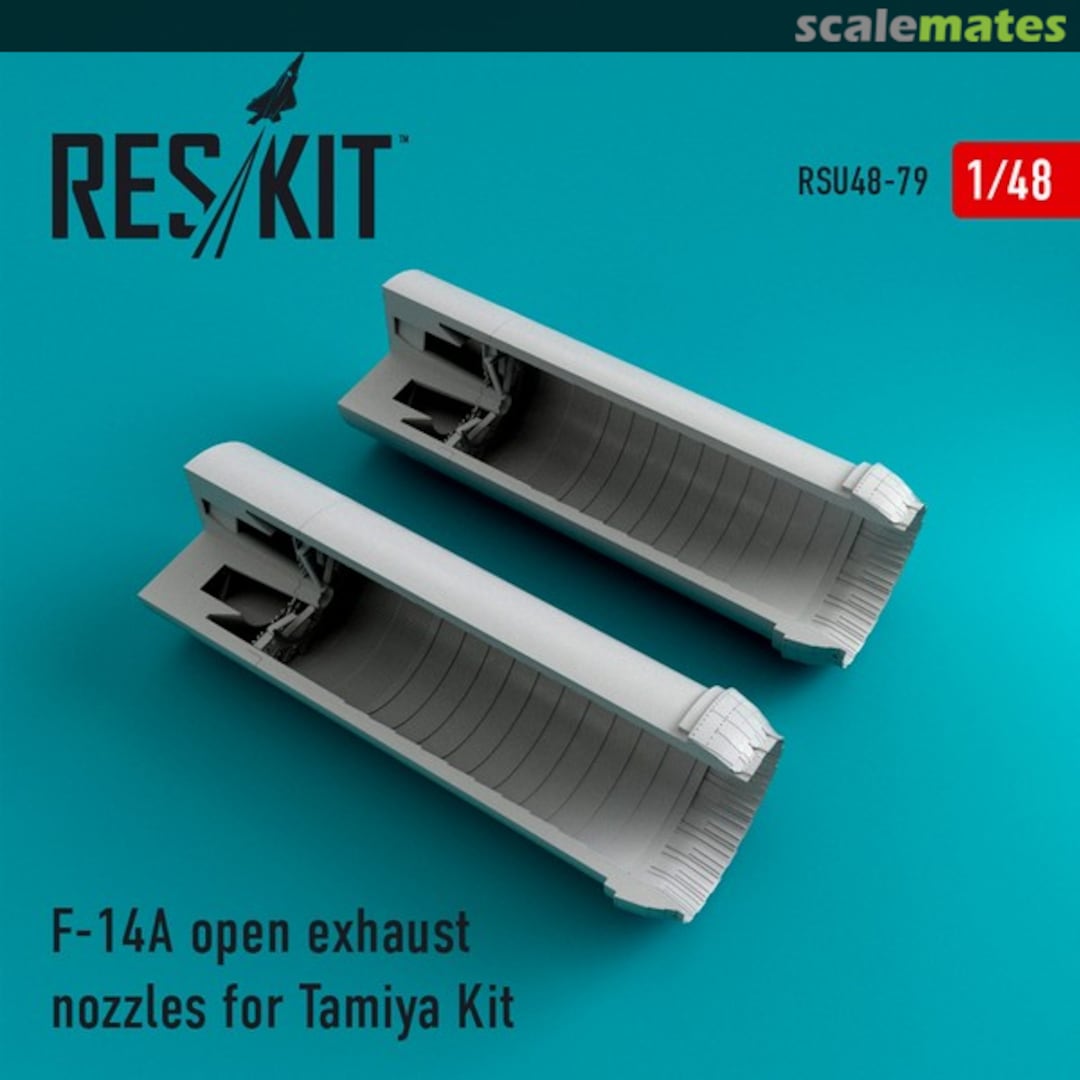 Boxart F-14A Tomcat open exhaust nozzles RSU48-0079 ResKit