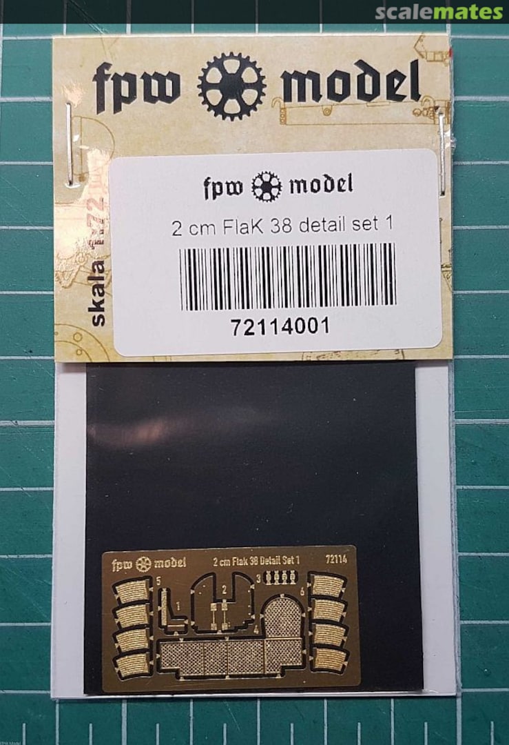 Boxart 2 cm FlaK 38 detail set 1 72114 FPW Model Boxart 2 cm FlaK 38 detail set 1 72114 FPW Model