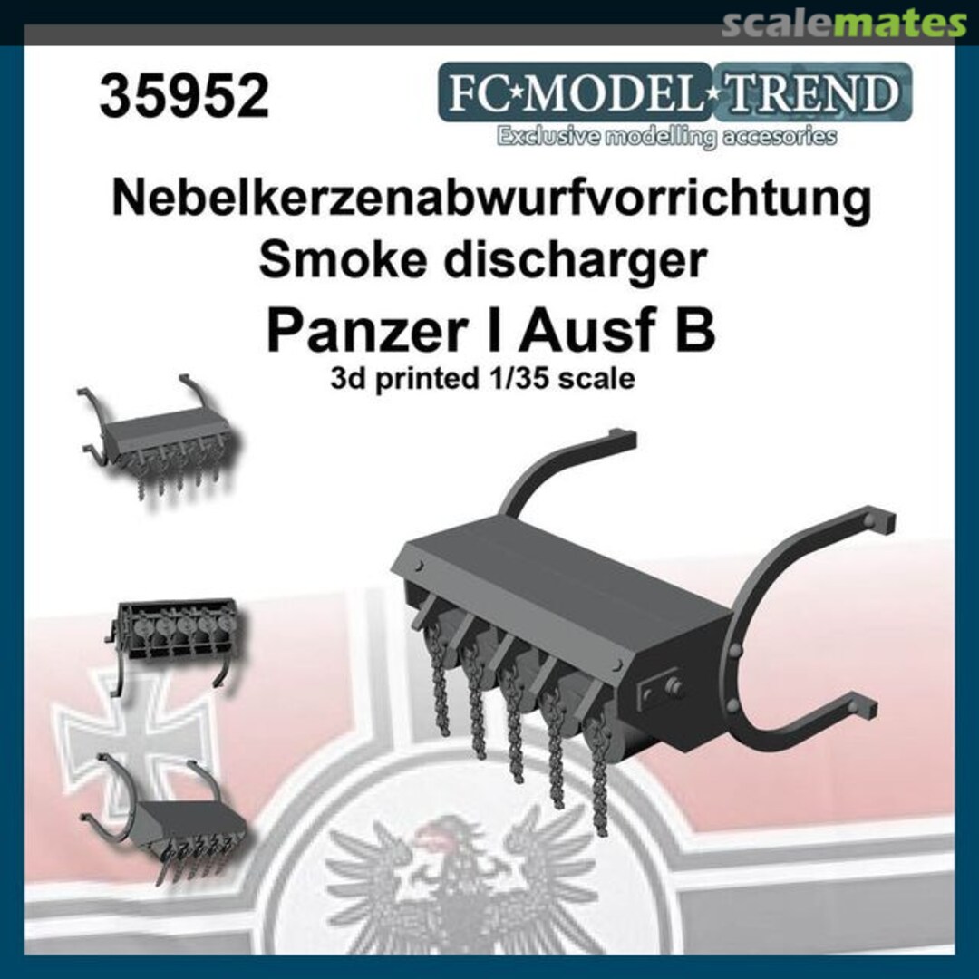 Boxart Nebelkerzenabwurfvorrichtung Panzer I Ausf B 35952 FC Model Trend
