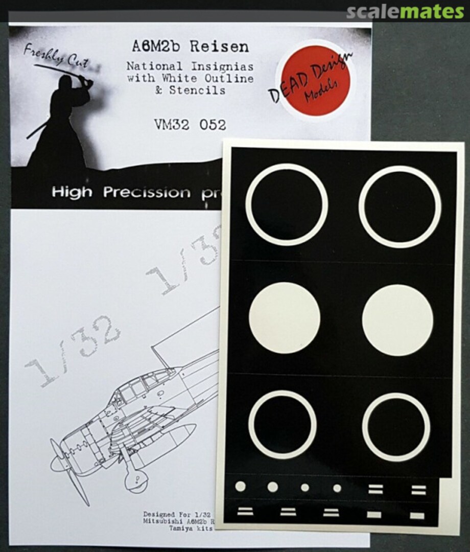 Boxart Mitsubishi A6M2b National Insignia paint masks w White Outline VM32052 DEAD Design Models Boxart Mitsubishi A6M2b National Insignia paint masks w White Outline VM32052 DEAD Design Models