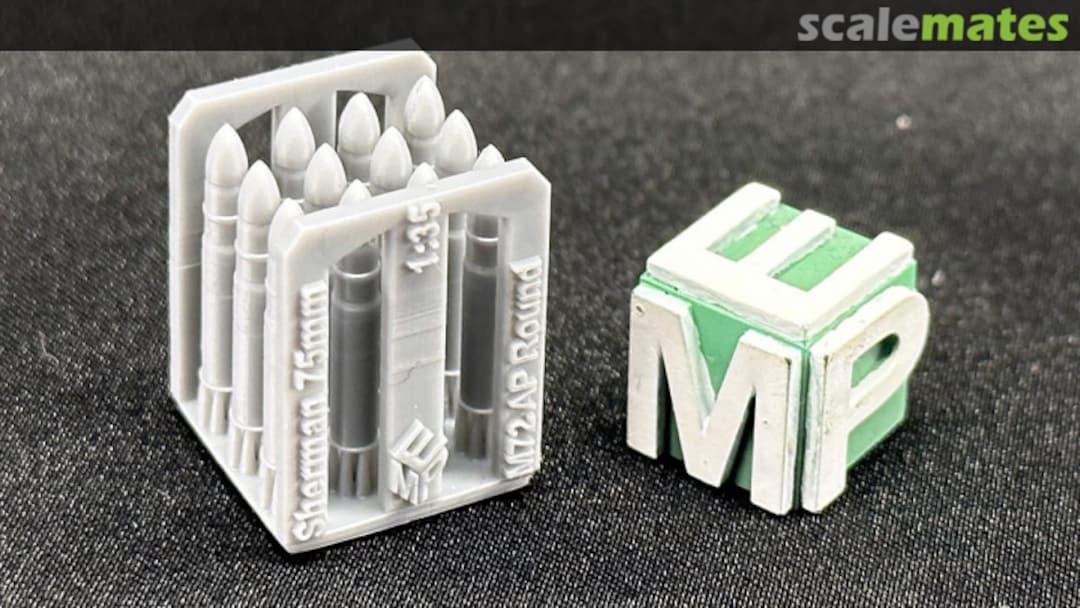 Boxart Ammunition 75mm Sherman - M72 AP - 10-12 pieces 35040477 EMP3d Boxart Ammunition 75mm Sherman - M72 AP - 10-12 pieces 35040477 EMP3d