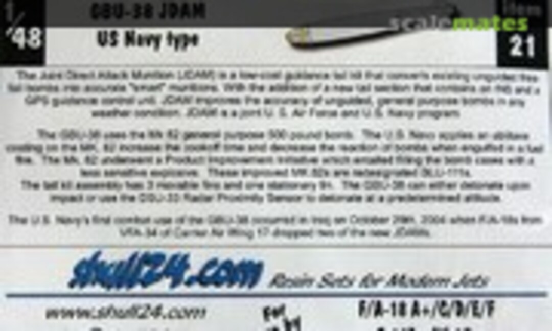 1:48 GBU-38 JDAM US Navy type (Shull24 21) 21