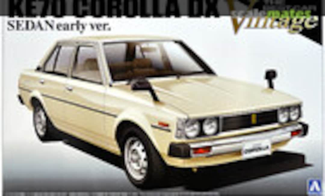 1:24 KE70 Corolla Sedan DX Early Production (Aoshima 009840)