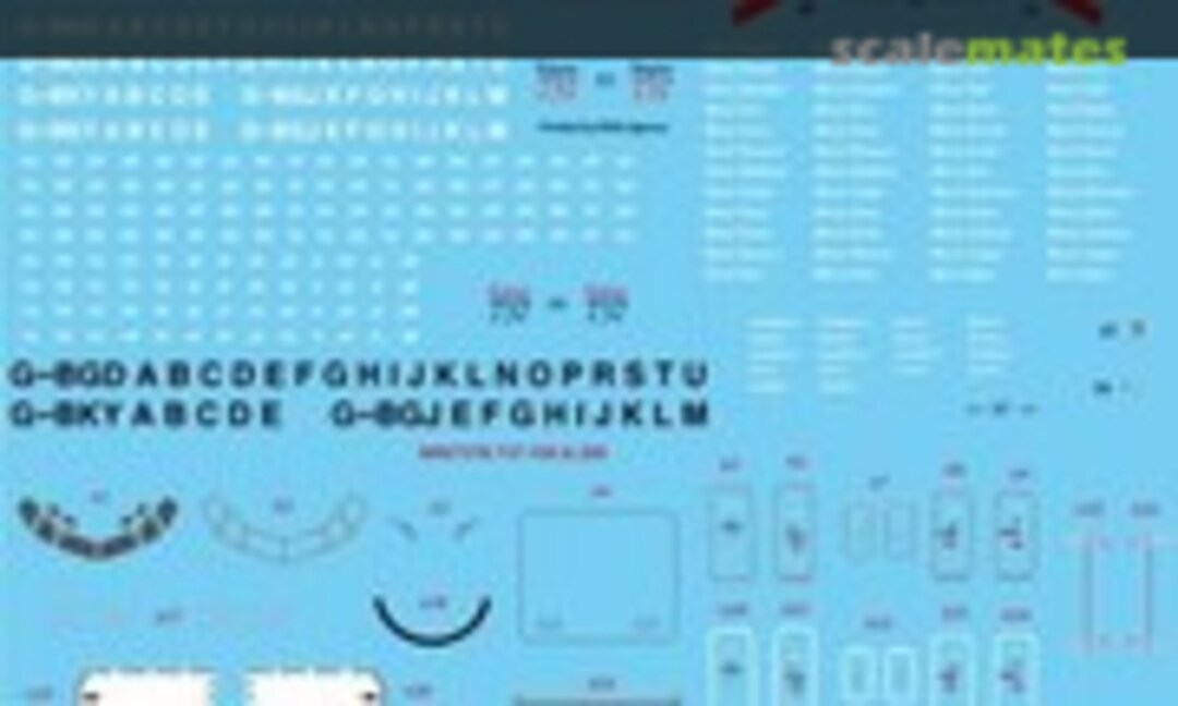 1:144 British Airways &amp; British Airtours Boeing 737-236 (26 Decals STS44191)