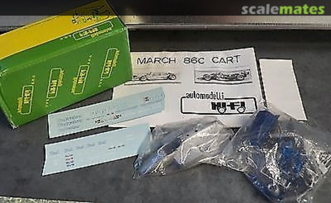 Boxart March-Cosworth 86C "Budweiser" Hi Fi Automodelli Boxart March-Cosworth 86C "Budweiser" Hi Fi Automodelli