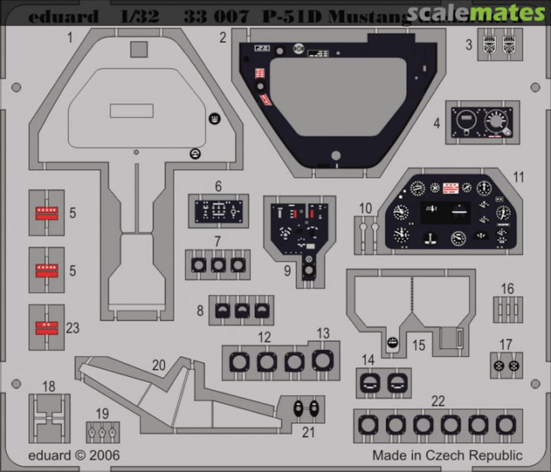 Boxart P-51D dashboard 1/32 33007 Eduard Boxart P-51D dashboard 1/32 33007 Eduard