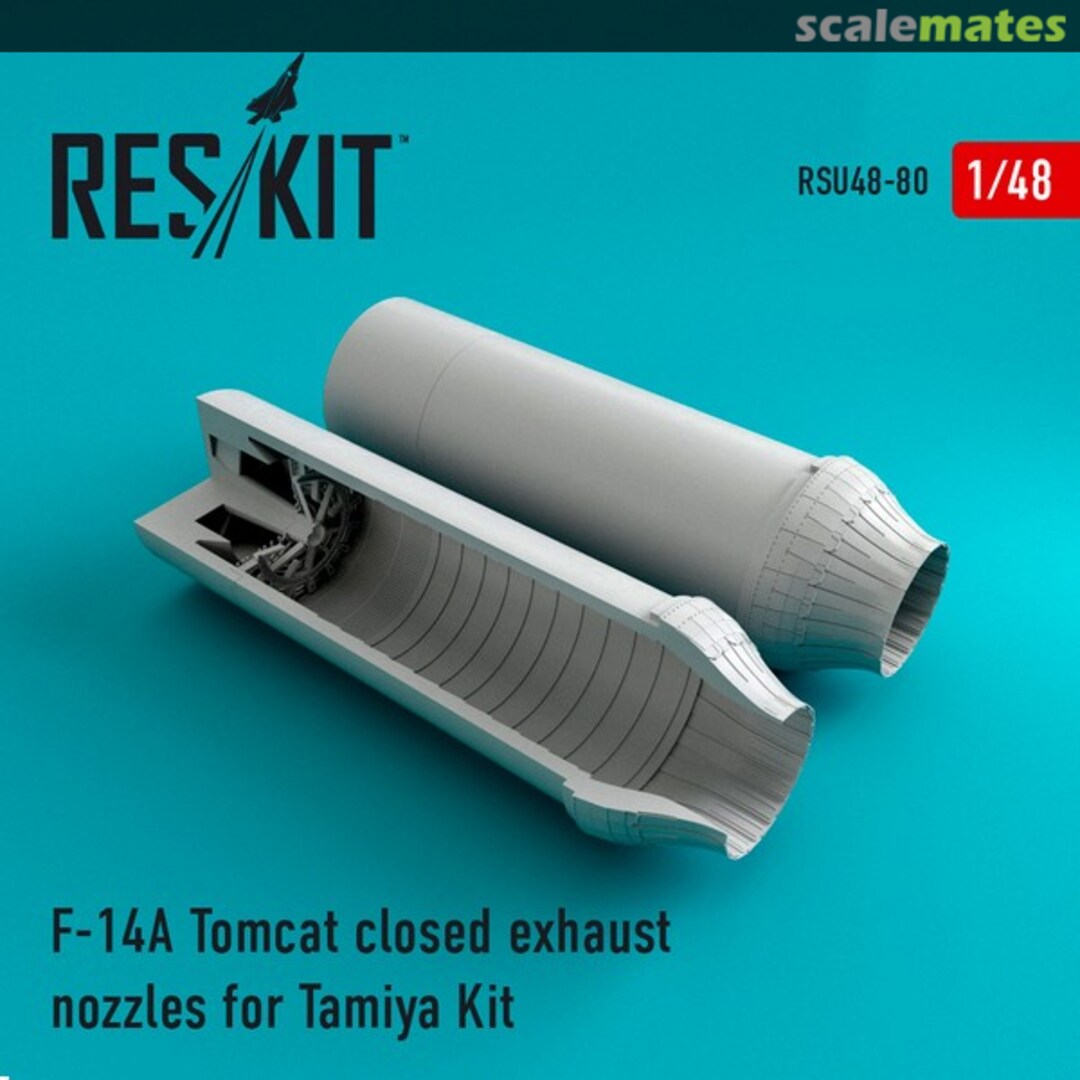 Boxart F-14A Tomcat - Closed Exhaust Nozzles RSU48-0080 ResKit