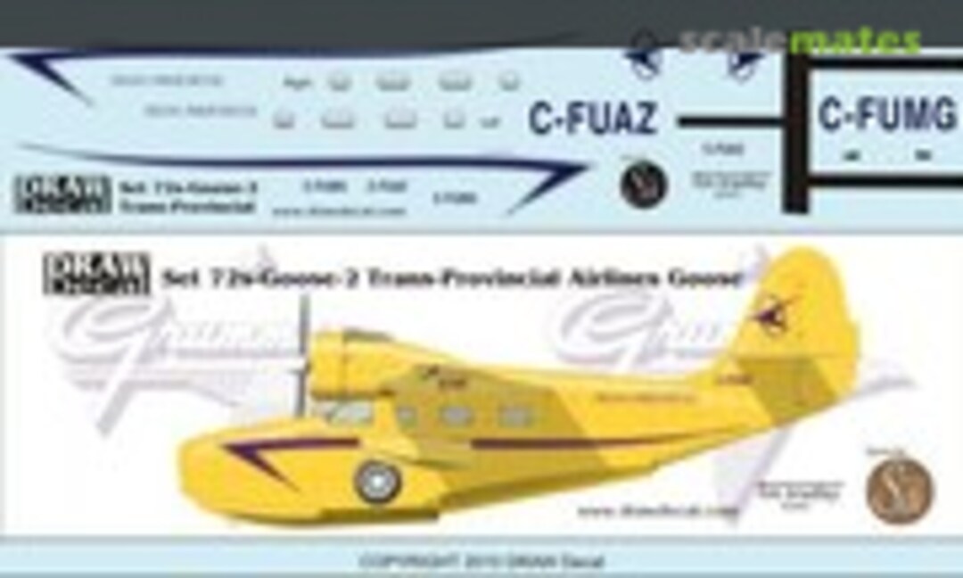 1:72 Grumman JRF-5 Goose (Draw Decal 72-Goose-2) 72-Goose-2