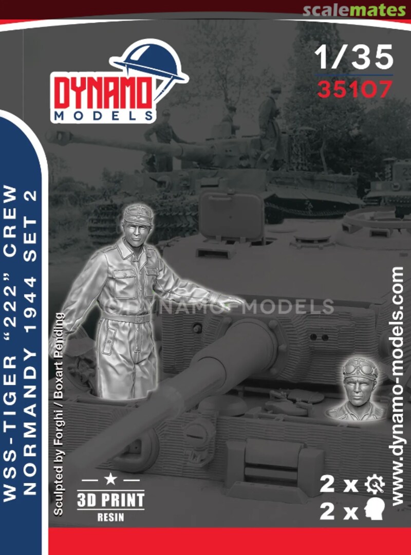 Boxart WSS – Tiger ‘’222‘’ Crew Normandy 1944 Set 2 35107 Dynamo Models Boxart WSS – Tiger ‘’222‘’ Crew Normandy 1944 Set 2 35107 Dynamo Models