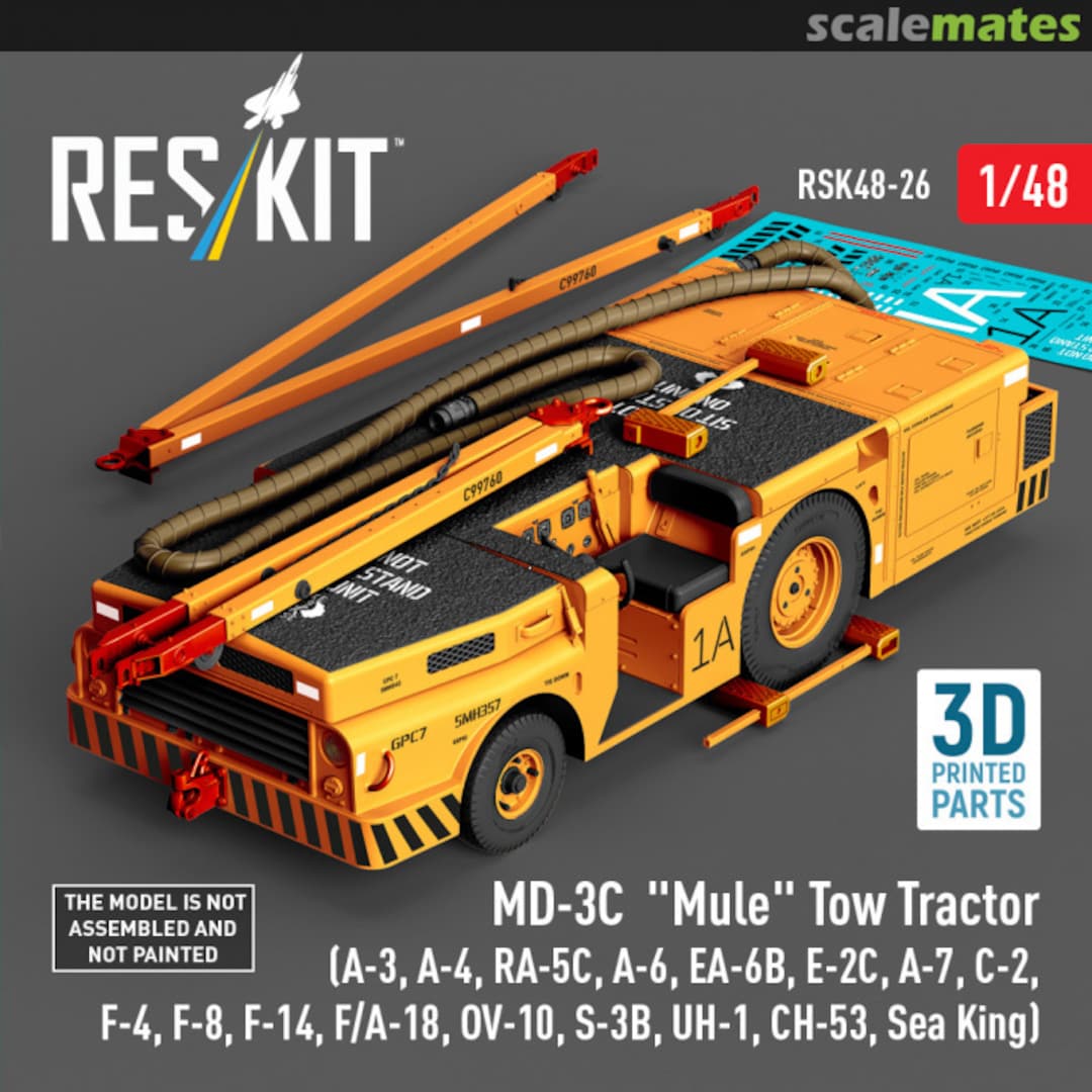 Boxart MD-3С Mule Tow Tractor RSK48-0026 ResKit Boxart MD-3С Mule Tow Tractor RSK48-0026 ResKit