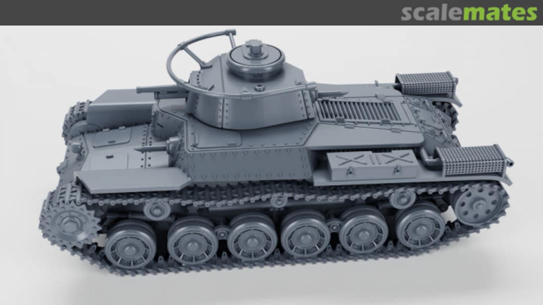 Boxart Medium Tank Type 97 Chi-Ha - early type - closed hatch 72011901 EMP3d Boxart Medium Tank Type 97 Chi-Ha - early type - closed hatch 72011901 EMP3d