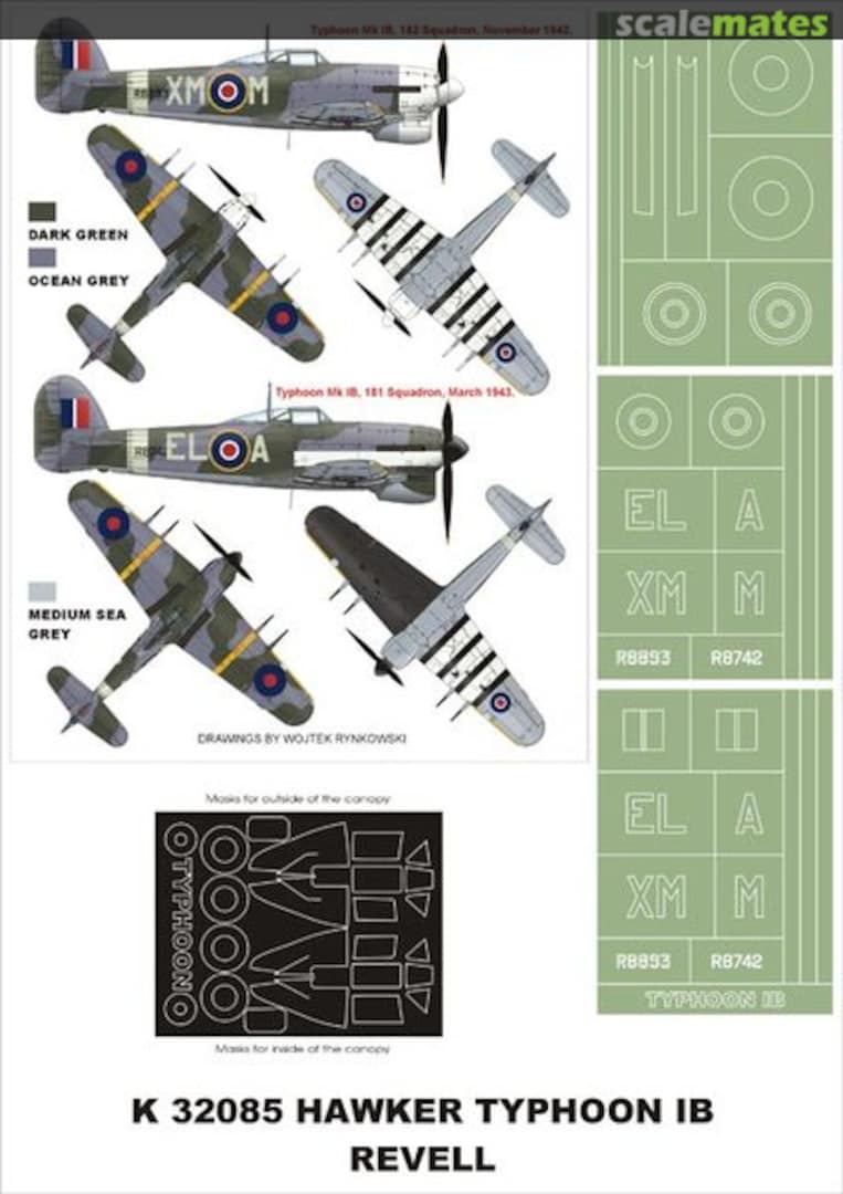 Boxart Hawker Typhoon Mk.Ib K32085 Montex Boxart Hawker Typhoon Mk.Ib K32085 Montex