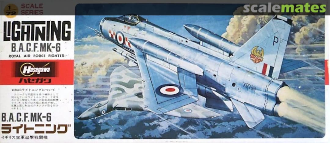 Boxart B.A.C. F.Mk-6 Lightning C9 Hasegawa Boxart B.A.C. F.Mk-6 Lightning C9 Hasegawa