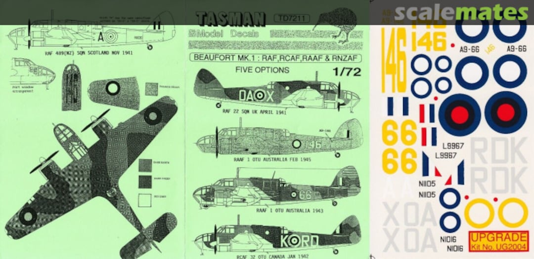 Boxart Beaufort Mk.1 TD7211 Tasman Model Products Boxart Beaufort Mk.1 TD7211 Tasman Model Products