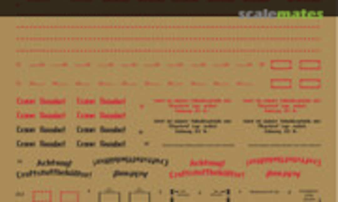 1:32 Bf 110 Stencils Ver 2.0 (HobbyDecal ST32006V2) ST32006V2