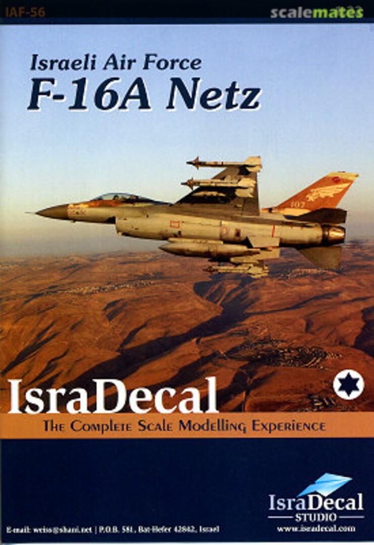 Boxart Israeli Air Force F-16A Netz IAF-56 IsraDecal Studio Boxart Israeli Air Force F-16A Netz IAF-56 IsraDecal Studio