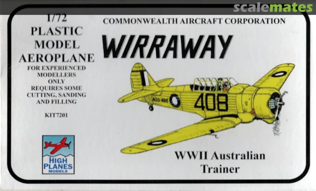 Boxart Commonwealth Aircraft Corporation Wirraway 7201 High Planes Models Boxart Commonwealth Aircraft Corporation Wirraway 7201 High Planes Models