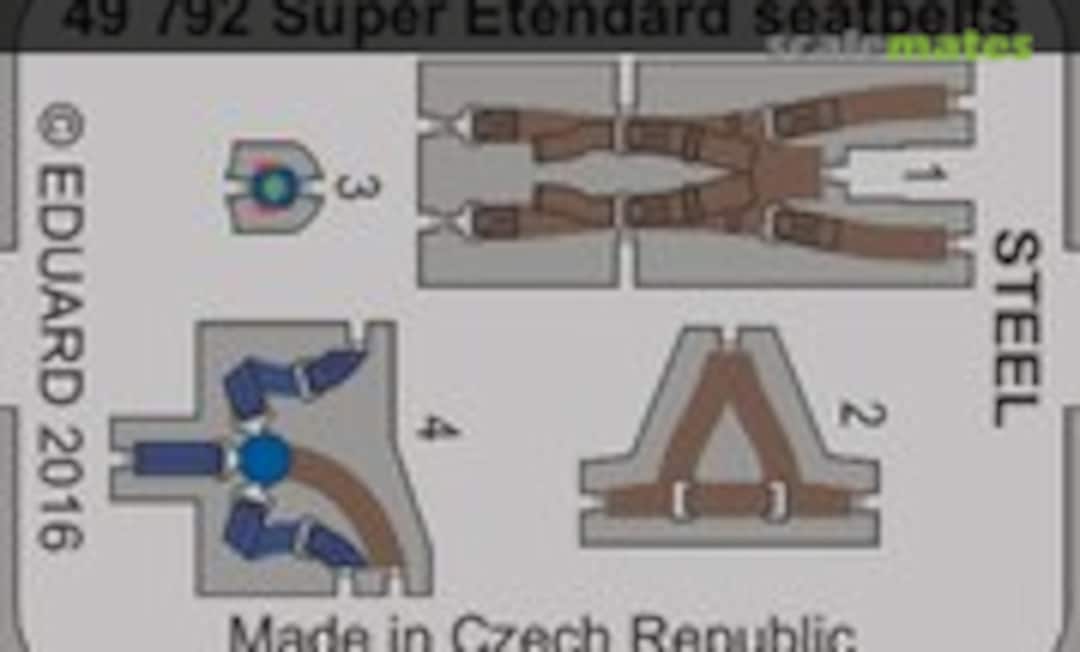 1:48 Super Etendard seatbelts STEEL (Eduard 49792) 49792