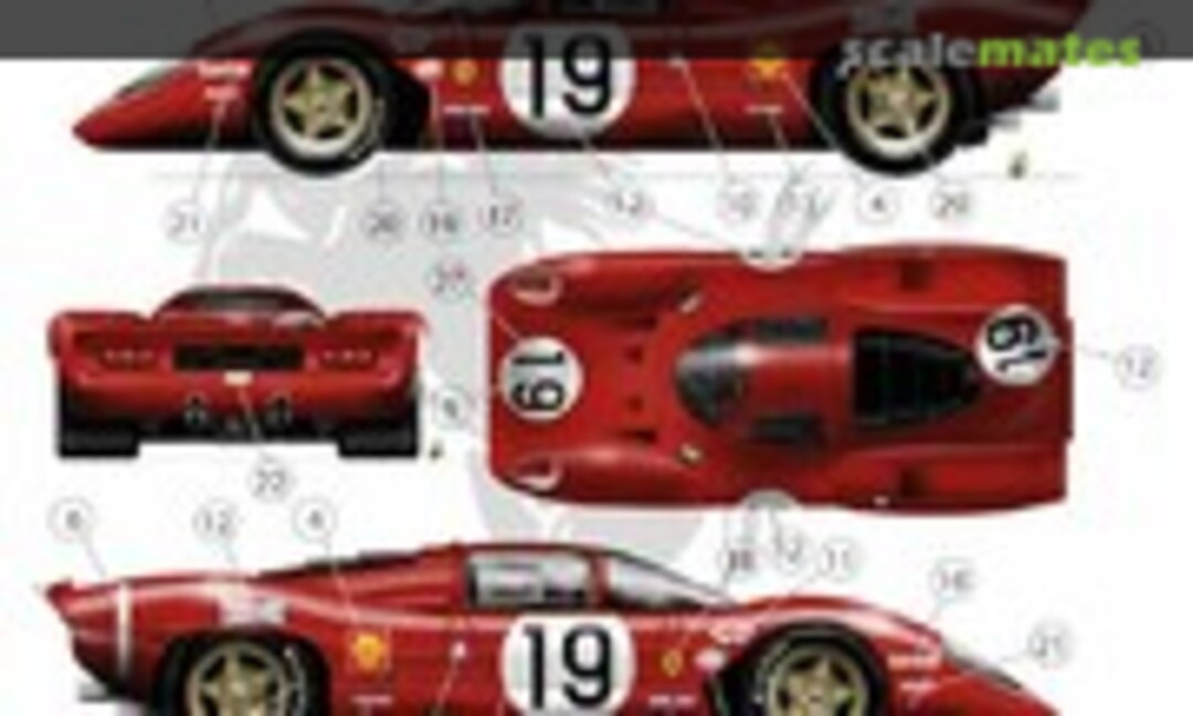 1:43 Ferrari 312 P (FFSMC Productions C 43-053) C 43-053