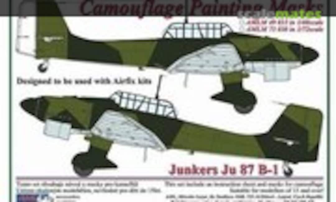 1:48 Junkers Ju 87 B-1 Camouflage Painting Mask (AML AMLM 49 033) AMLM 49 033