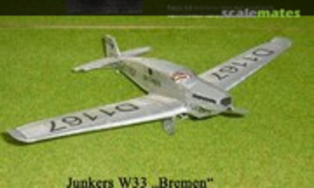 1:72 Junkers W33 "Bremen" - 1928 (Bird Models 72373) 72373