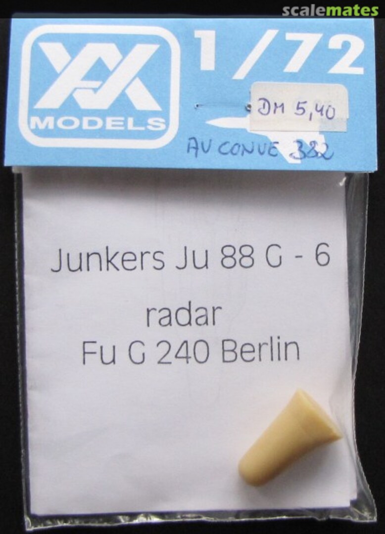 Boxart Junkers Ju 88 G-6 Radar FuG 240 Berlin AV165 A+V Models Boxart Junkers Ju 88 G-6 Radar FuG 240 Berlin AV165 A+V Models