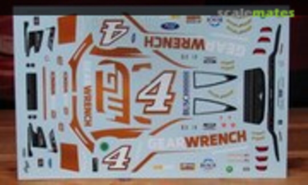 1:24 # 4 Gearwrench Kevin Harvick 2022 Ford Mustang (Powerslide Decals 382)