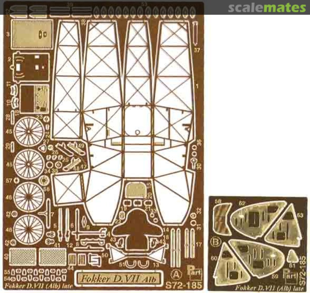 Boxart Fokker D.VII (Alb)late S72-185 Part Boxart Fokker D.VII (Alb)late S72-185 Part