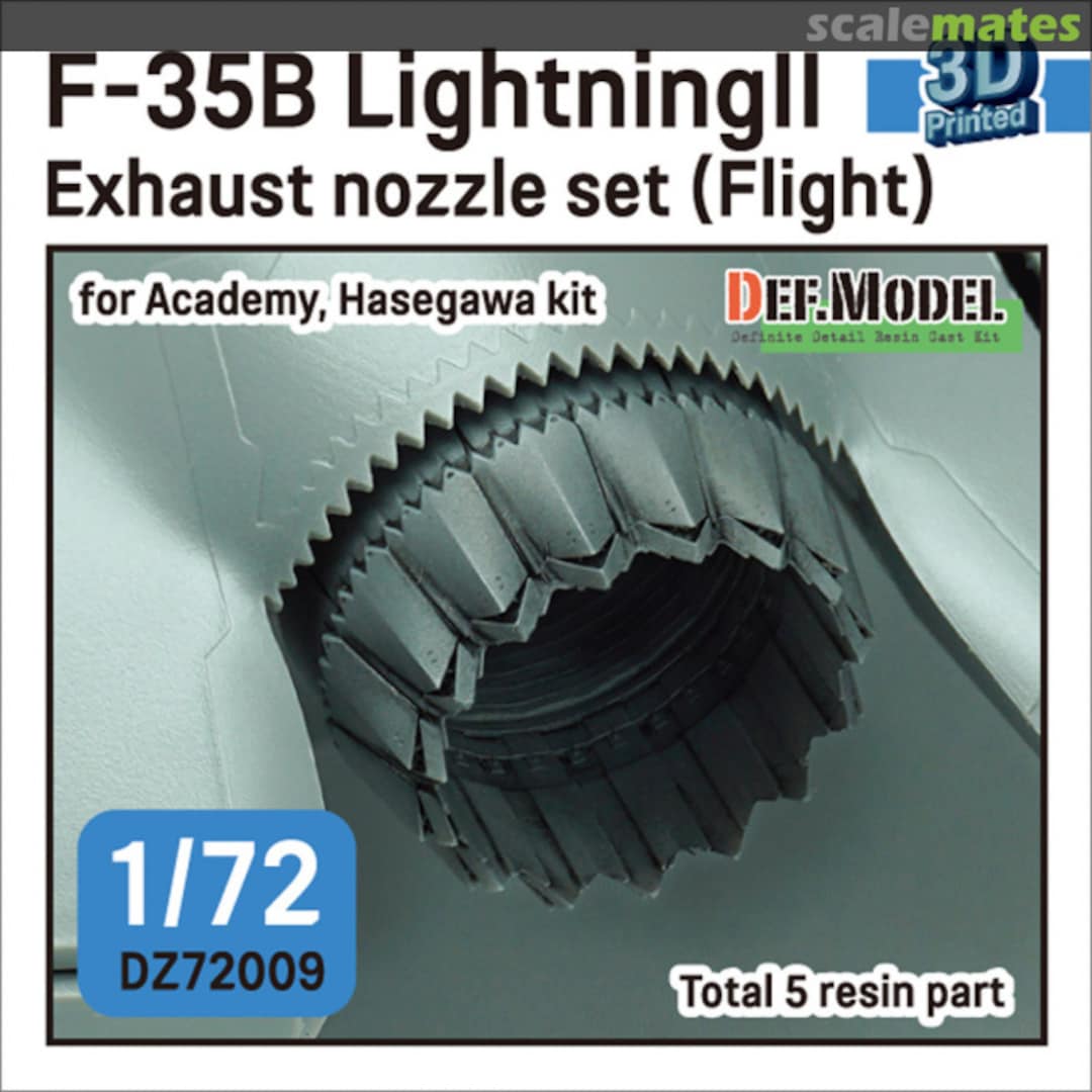 Boxart F-35B Lightning II Exhaust nozzle set (Flight) DZ72009 Def.Model Boxart F-35B Lightning II Exhaust nozzle set (Flight) DZ72009 Def.Model