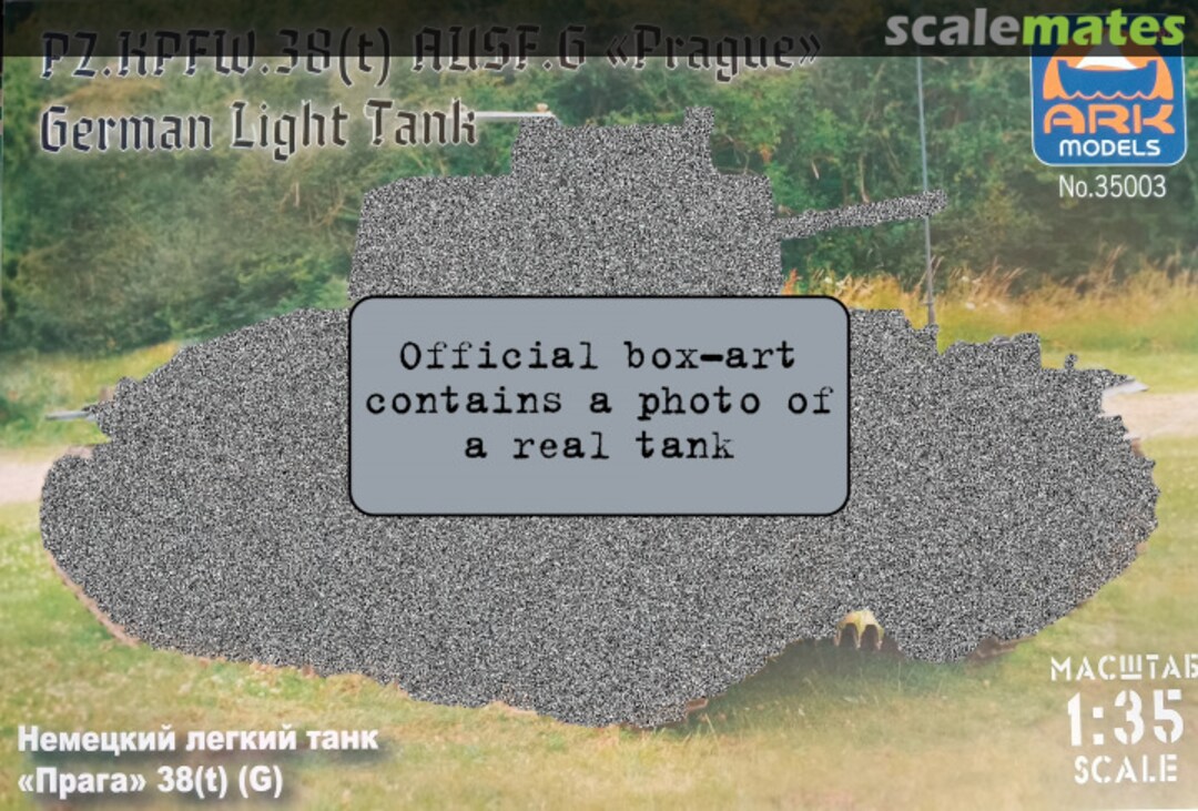 Boxart PzKpfw. 38(t) Ausf.G "Prague" 35003 Ark Models