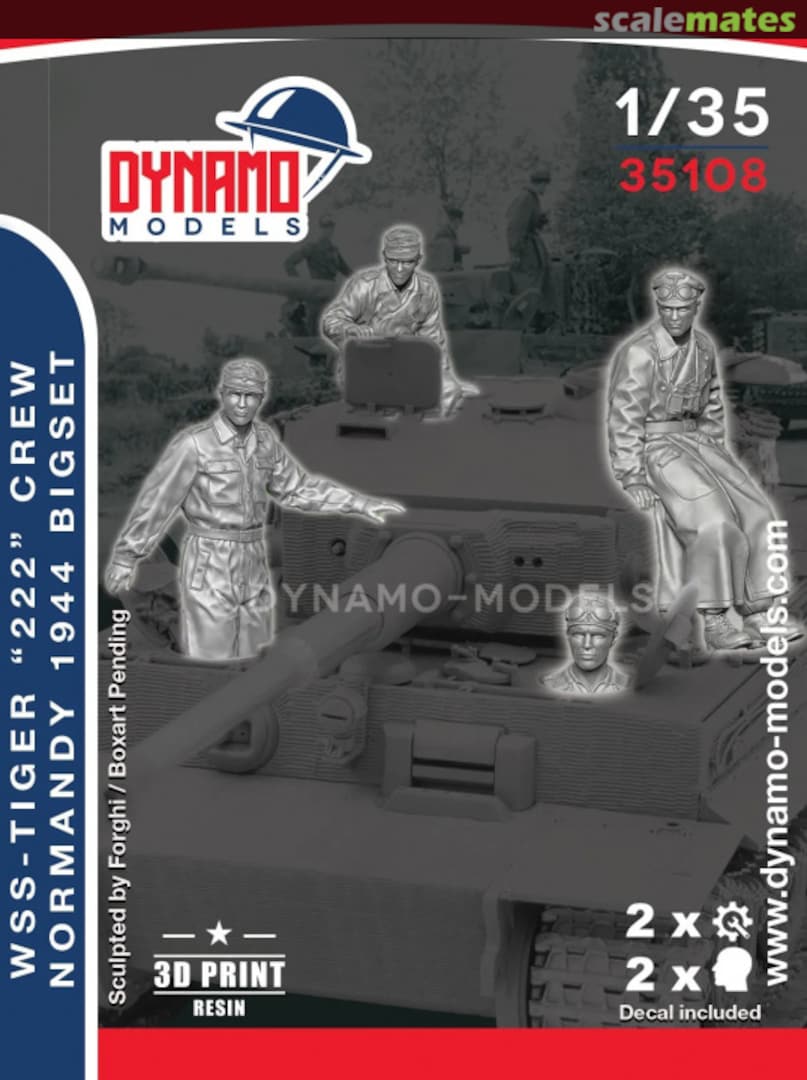 Boxart WSS - "TIGER 222" CREW NORMANDY 1944 BIG SET 35108 Dynamo Models Boxart WSS - "TIGER 222" CREW NORMANDY 1944 BIG SET 35108 Dynamo Models