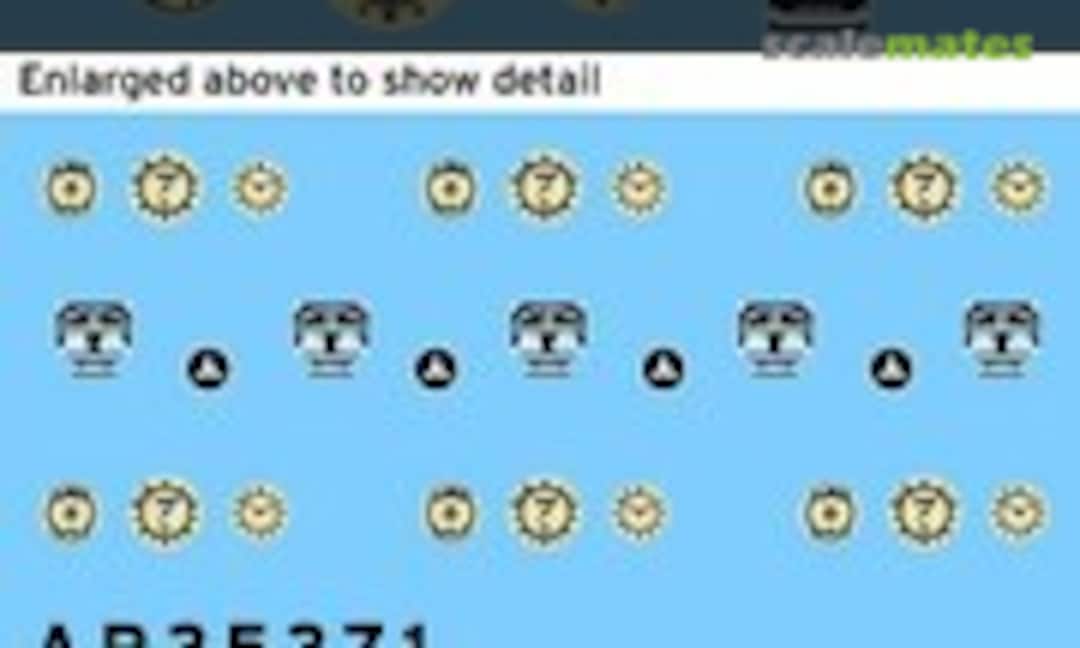 1:35 M.B. 170V instruments and placards (Archer AR35371) AR35371