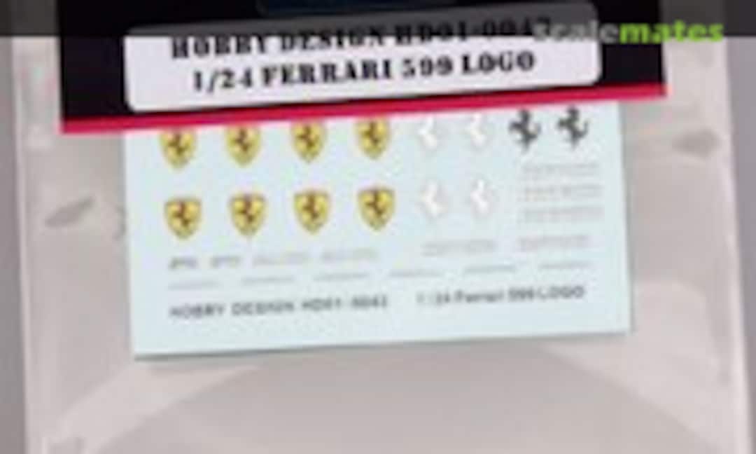 1:24 Ferrari 599 Metal Logo Sticker (Hobby Design HD01-0043) HD01-0043