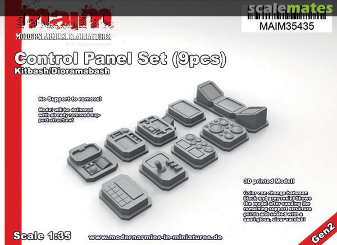 Boxart Control Panel Set (9pcs) - Kitbash/Dioramabash / Uniscale MAIM35435 MAiM Boxart Control Panel Set (9pcs) - Kitbash/Dioramabash / Uniscale MAIM35435 MAiM